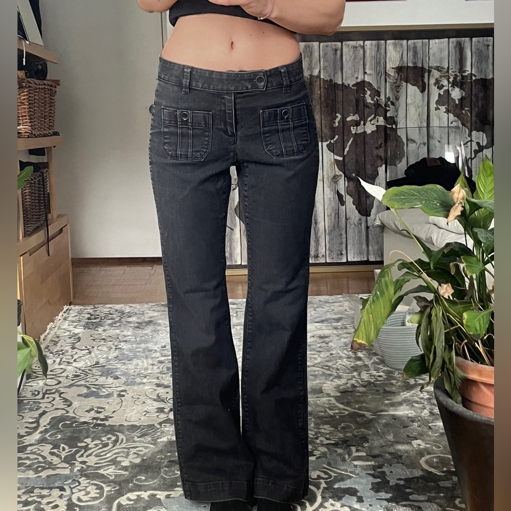 Loft Black Flare Jeans